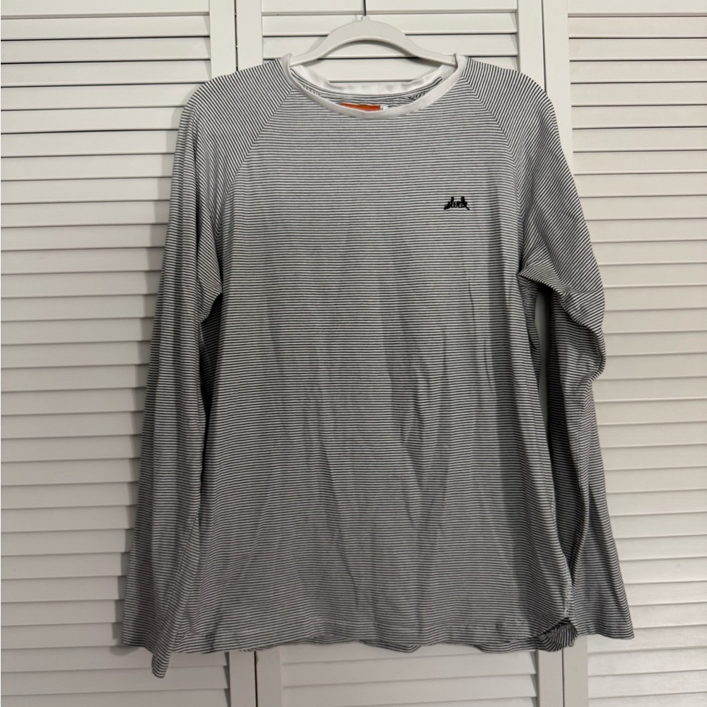 SLVDR Striped Long Sleeve Tee Sz L